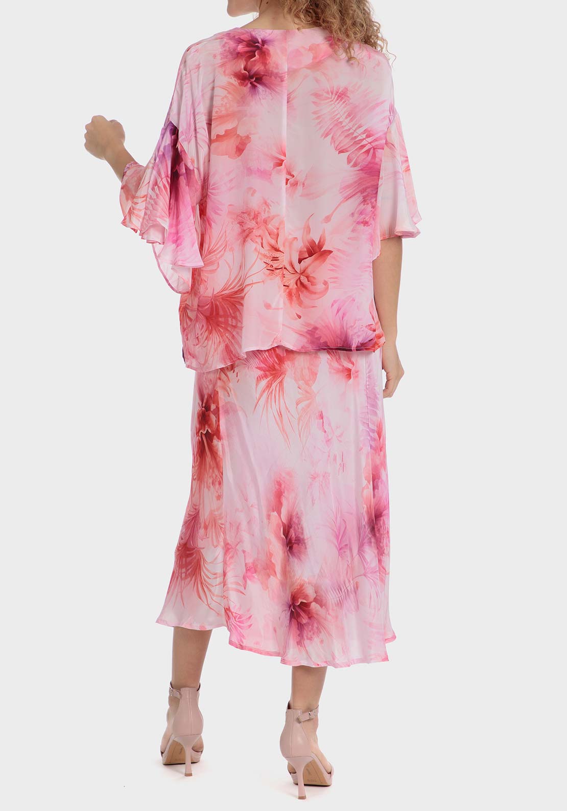 Punt Roma Pink floral blouse - Pink 5 Shaws Department Stores