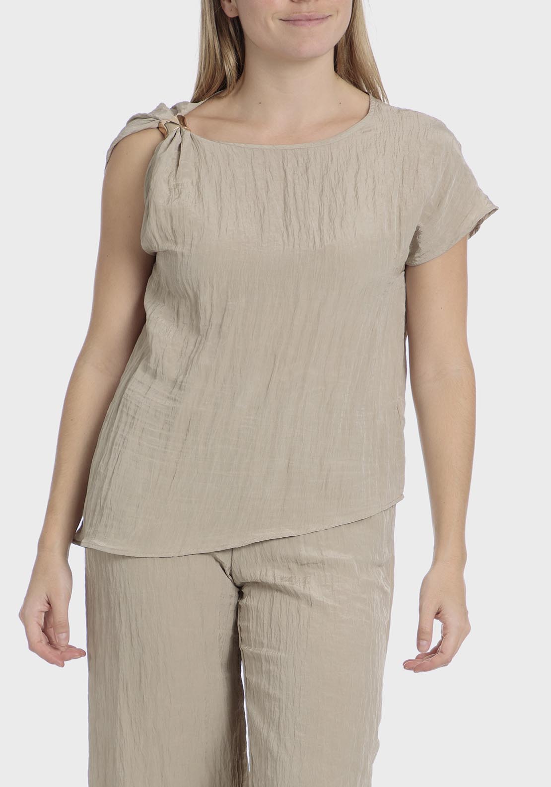 Punt Roma Blouse - Beige 4 Shaws Department Stores