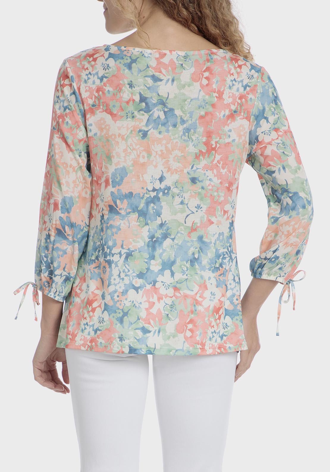 Punt Roma Printed Blouse - Orange 2 Shaws Department Stores