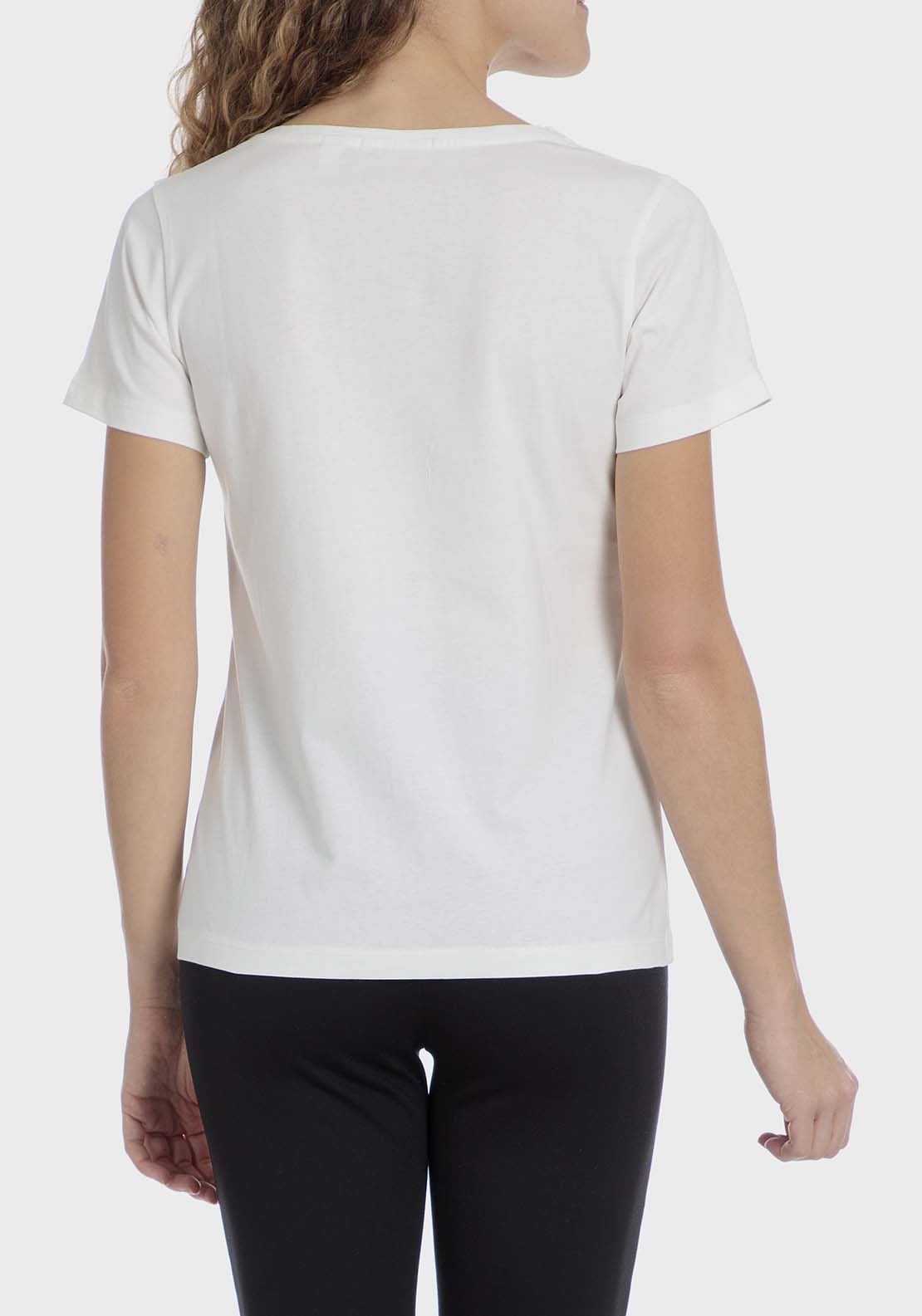 Punt Roma Studded t-shirt - White 2 Shaws Department Stores