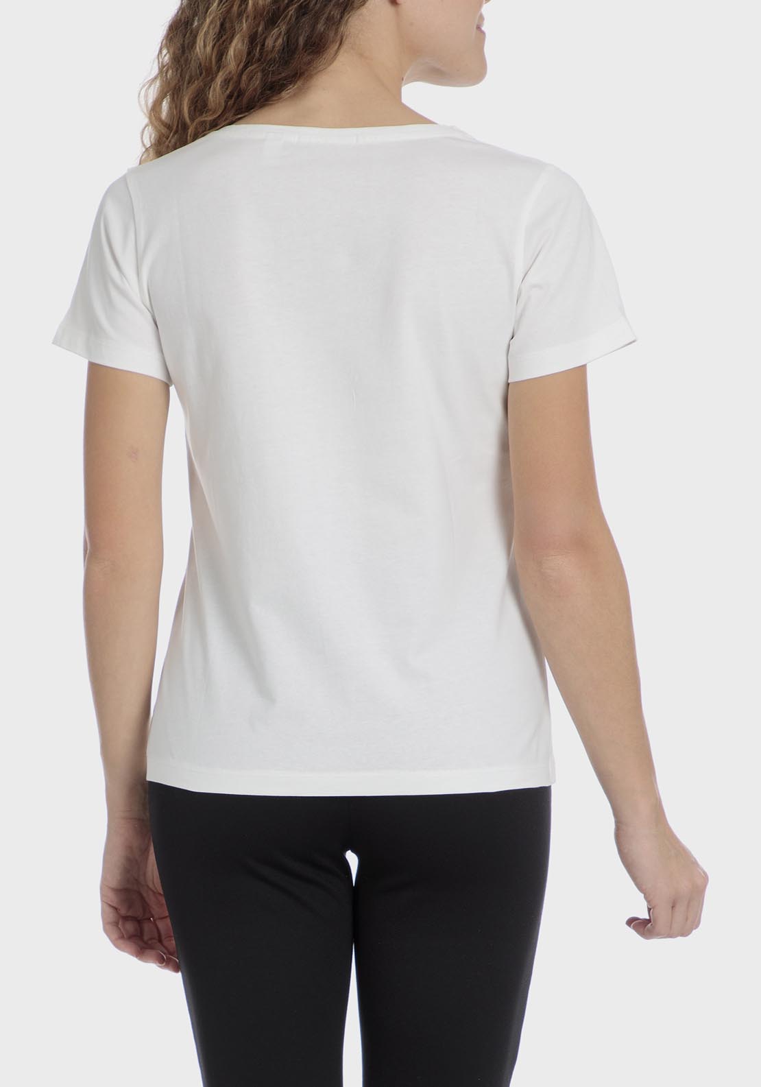Punt Roma Studded t-shirt - White 6 Shaws Department Stores
