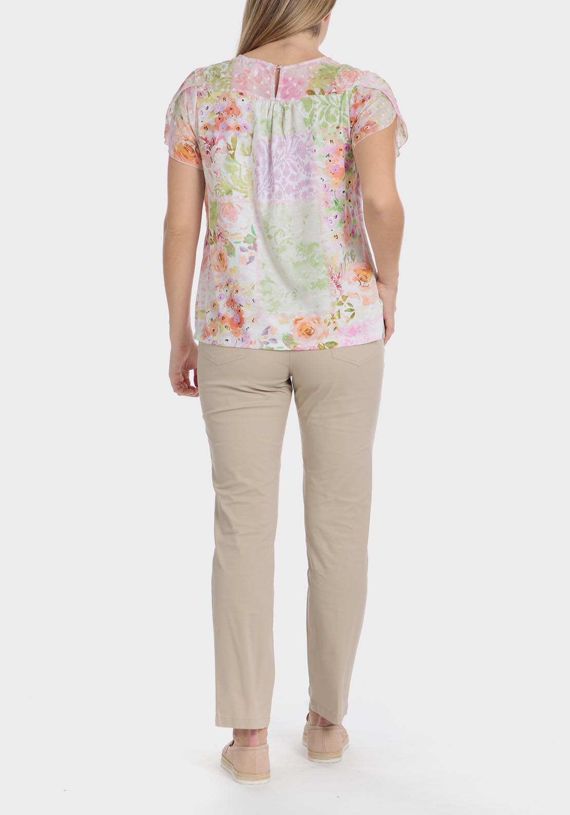 Punt Roma Plumetti Printed T-Shirt - Green 4 Shaws Department Stores