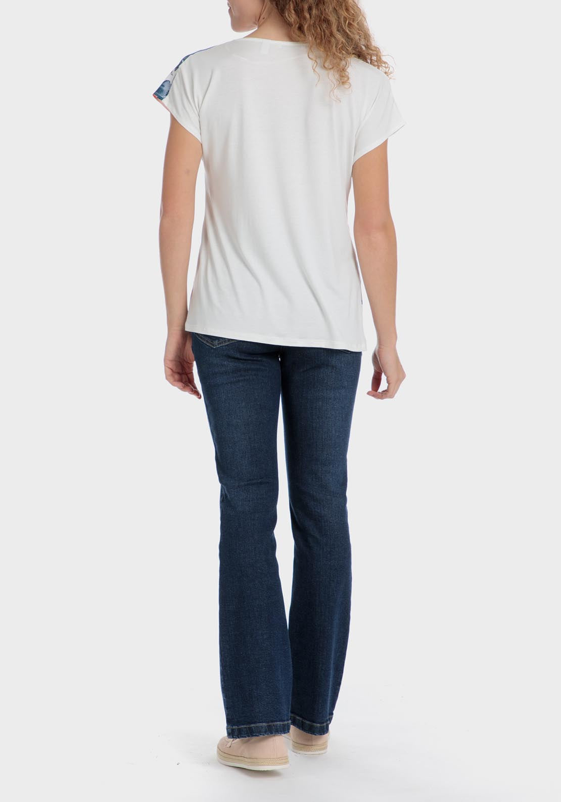 Punt Roma Floral Print T-Shirt - Blue 4 Shaws Department Stores