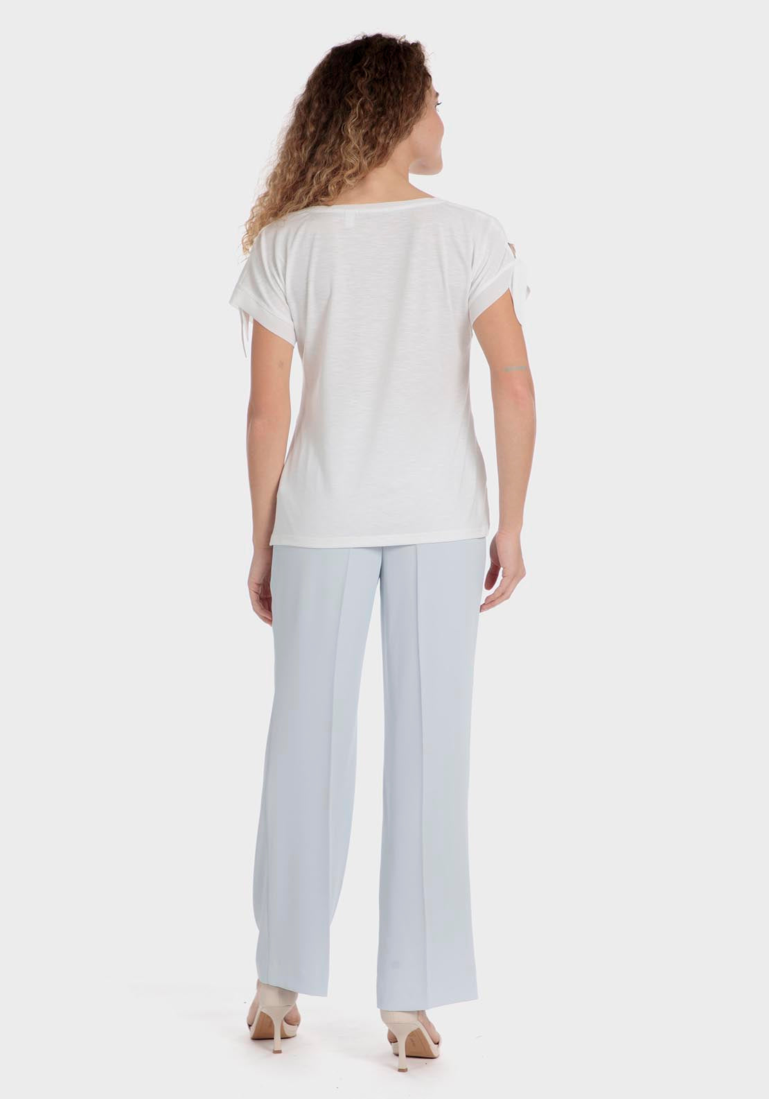 Punt Roma Floral Print T-Shirt - White 4 Shaws Department Stores