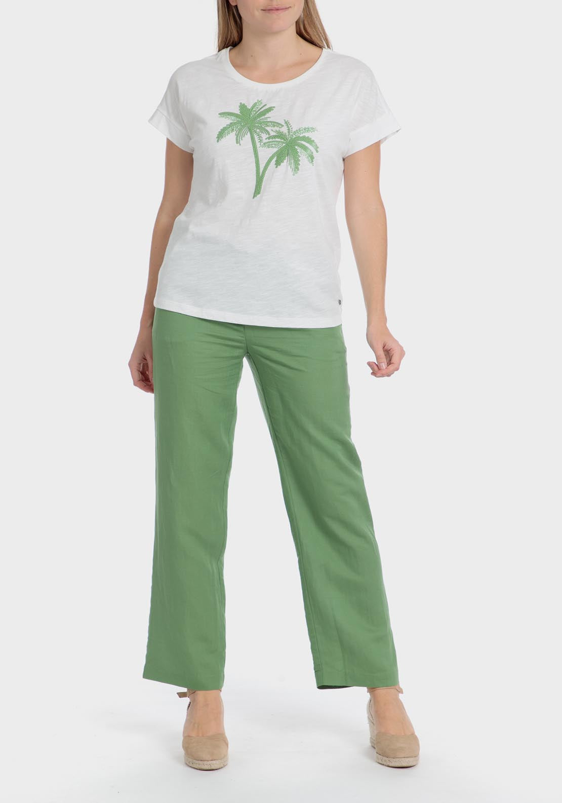 Punt Roma Sequins T-Shirt - White 3 Shaws Department Stores