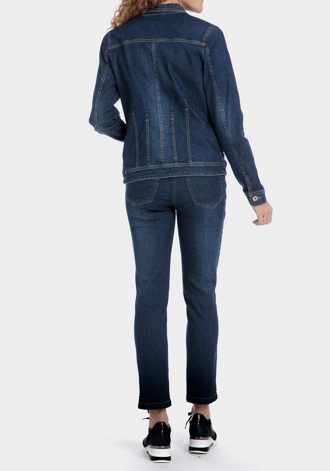 Punt Roma Denim jacket - Blue 4 Shaws Department Stores