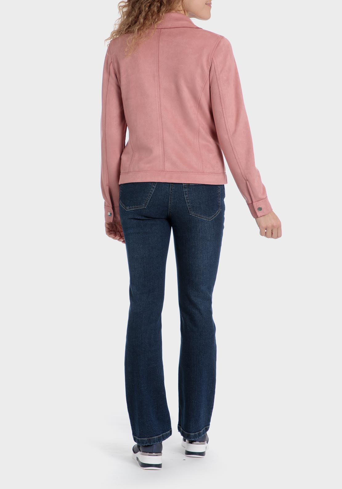 Punt Roma Suede jacket - Pink 5 Shaws Department Stores