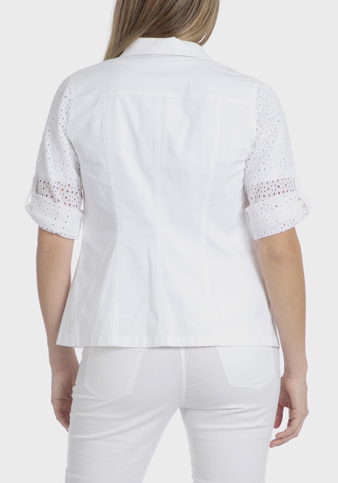 Punt Roma White Jacket - White 2 Shaws Department Stores