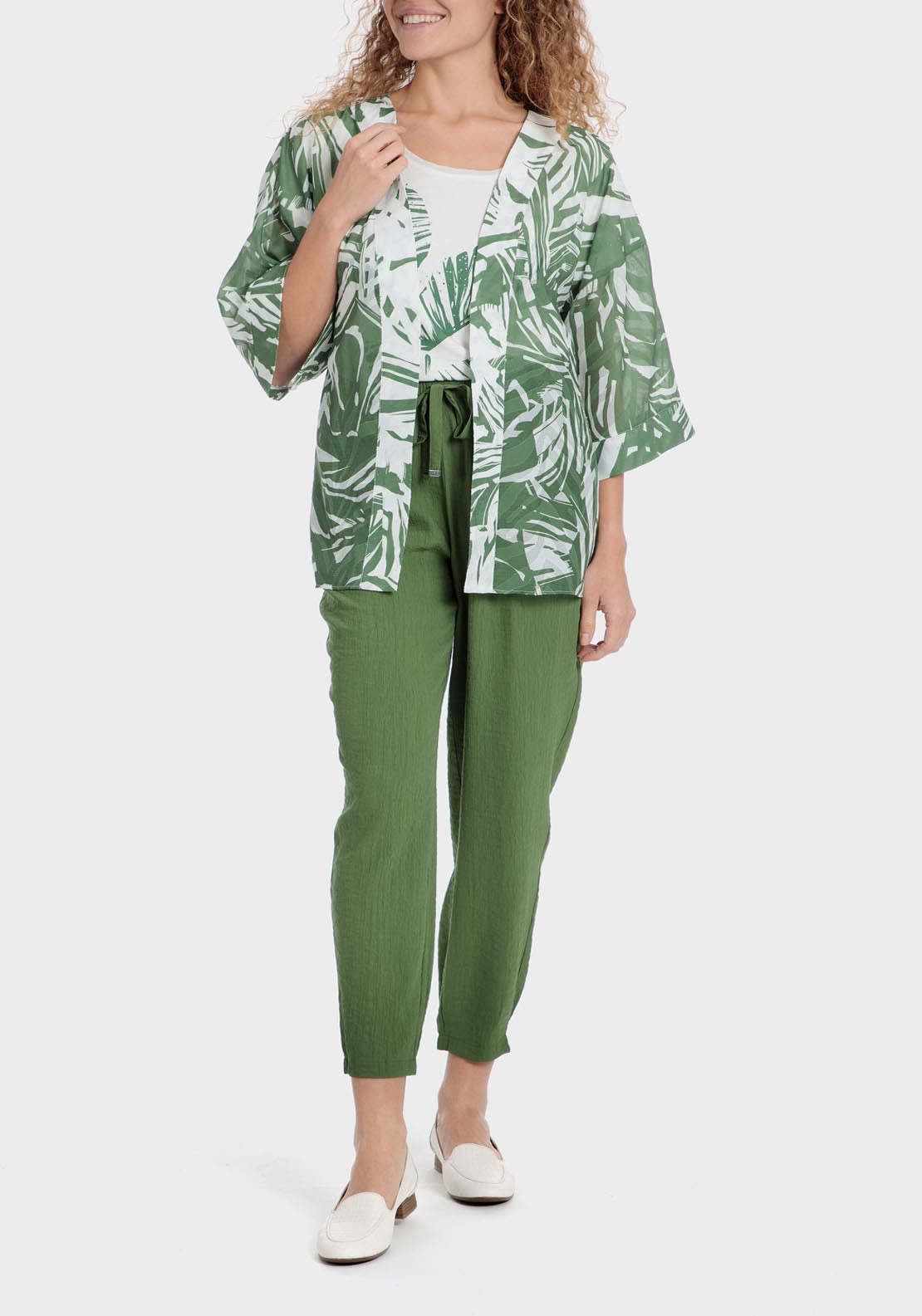 Punt Roma Jacket - Green 3 Shaws Department Stores