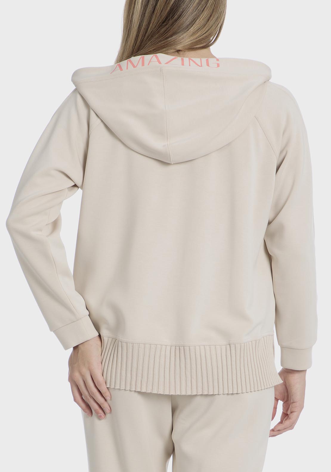 Punt Roma Hooded Sports Jacket - Beige 3 Shaws Department Stores