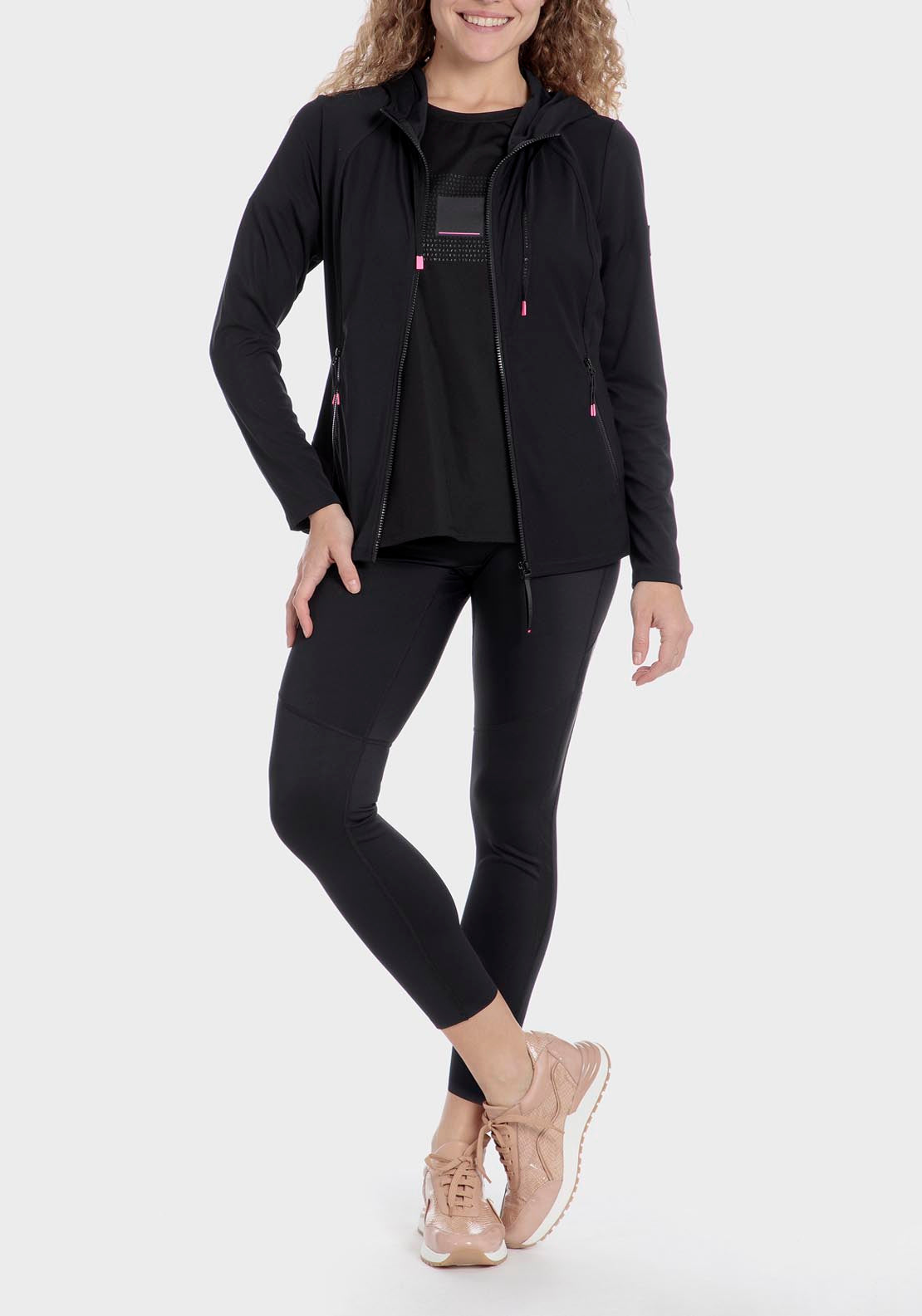Punt Roma Hooded Sports Jacket - Black 3 Shaws Department Stores