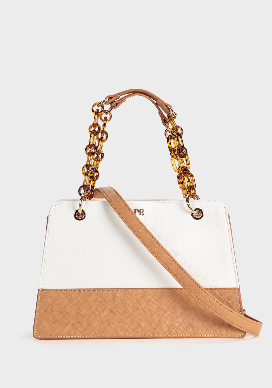 Punt Roma Hand Bag - Beige / Camel 1 Shaws Department Stores