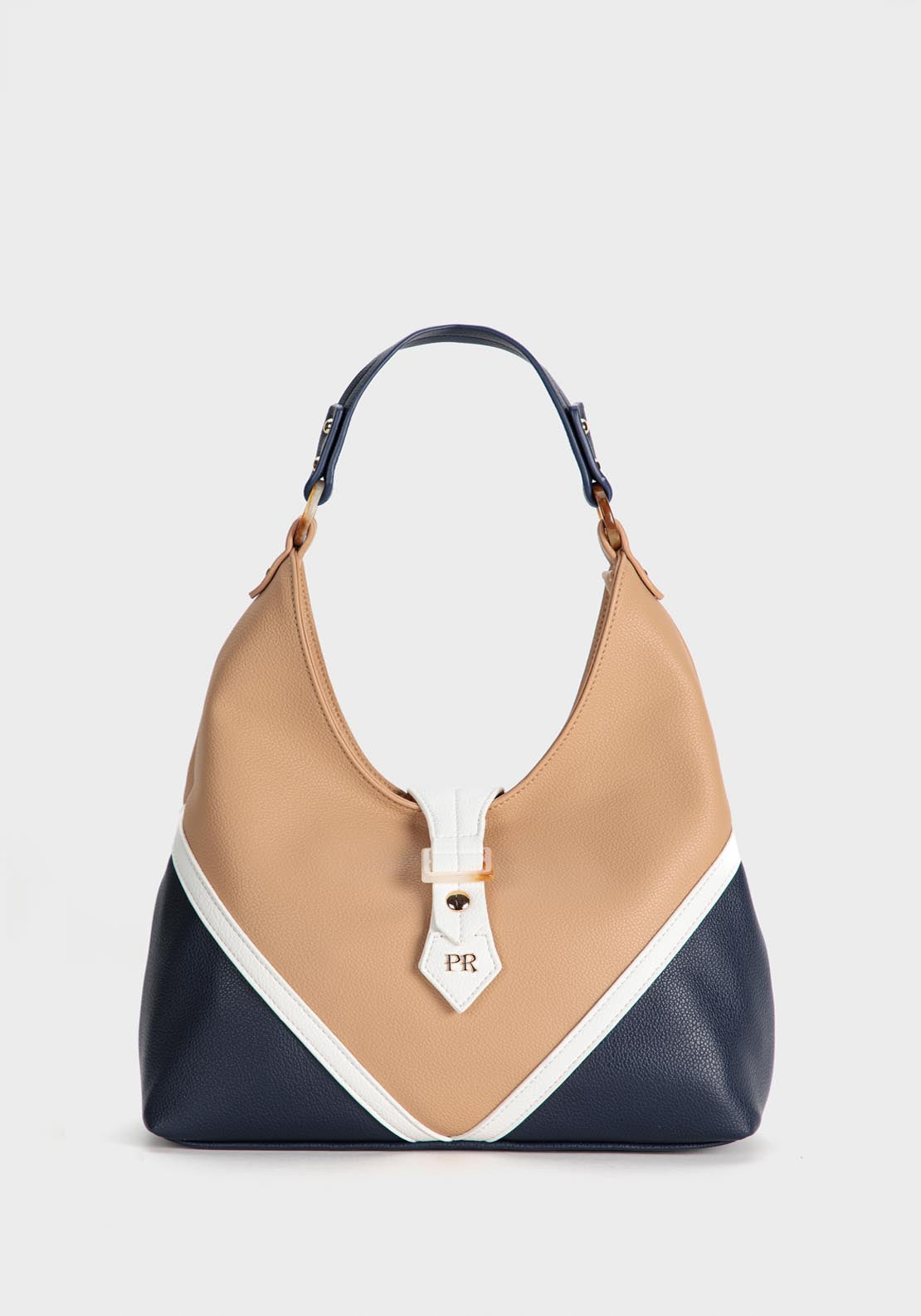 Punt Roma Hand Bag - Beige / Camel 1 Shaws Department Stores