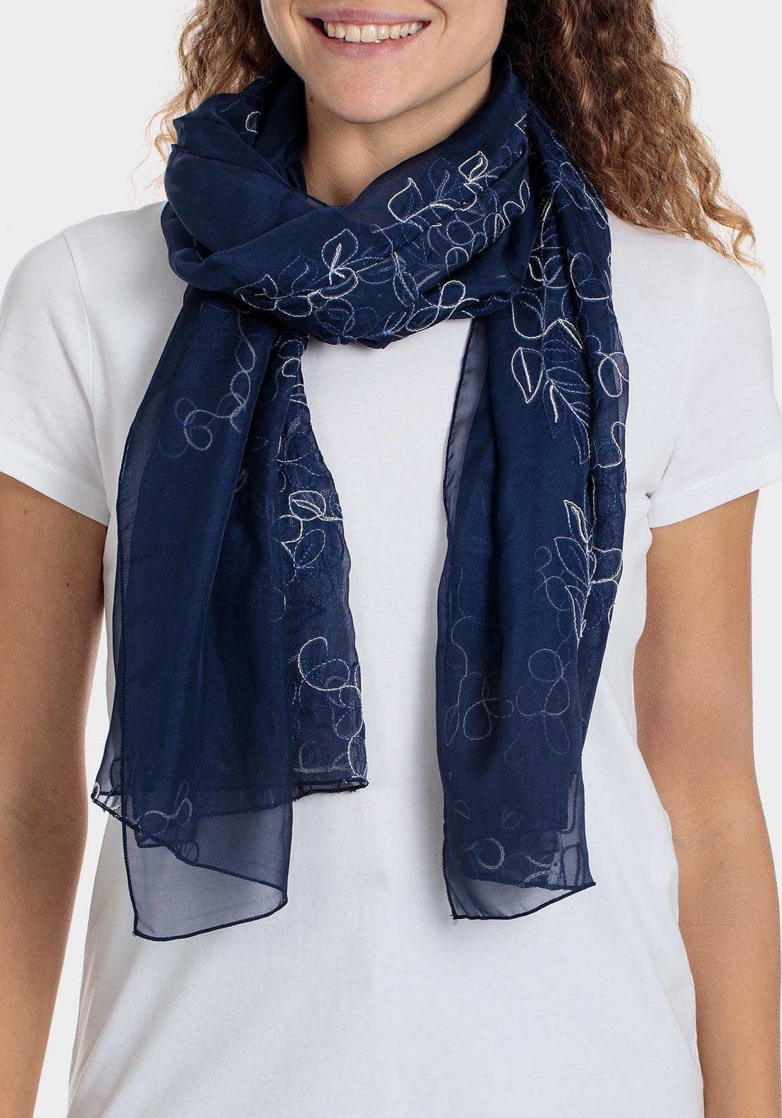 Punt Roma Scarf - Blue / Navy 1 Shaws Department Stores