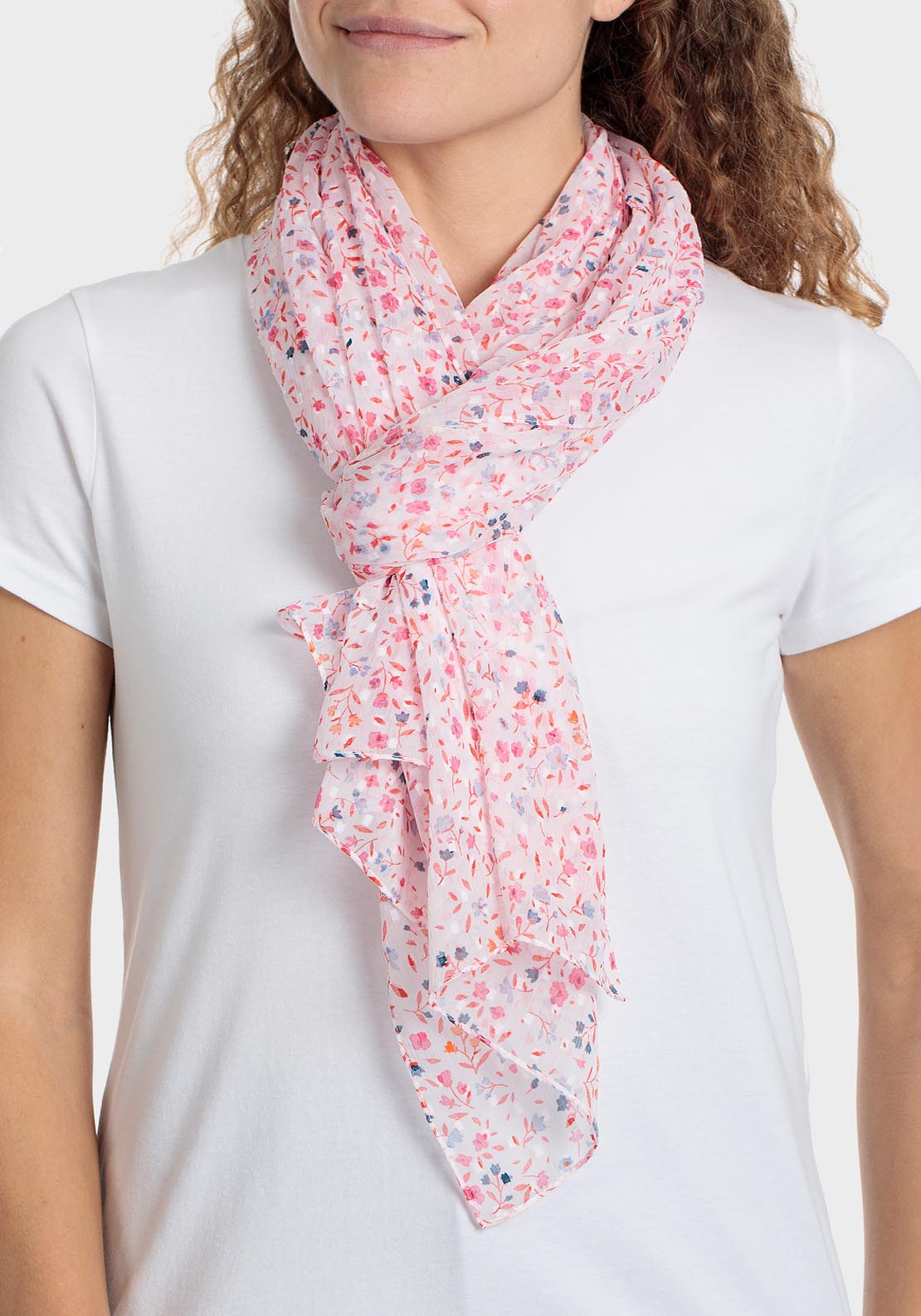 Punt Roma Scarf - White 1 Shaws Department Stores