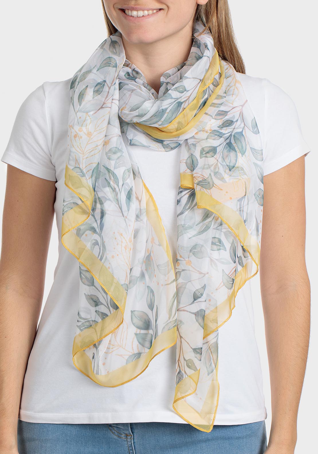 Punt Roma Scarf - Yellow 1 Shaws Department Stores