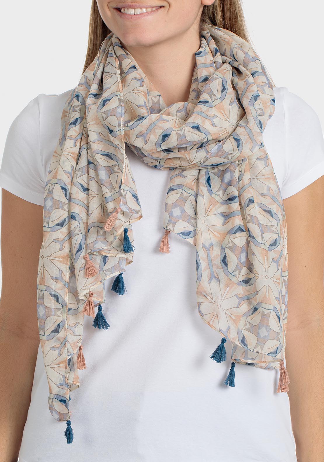 Punt Roma Scarf - Beige 1 Shaws Department Stores