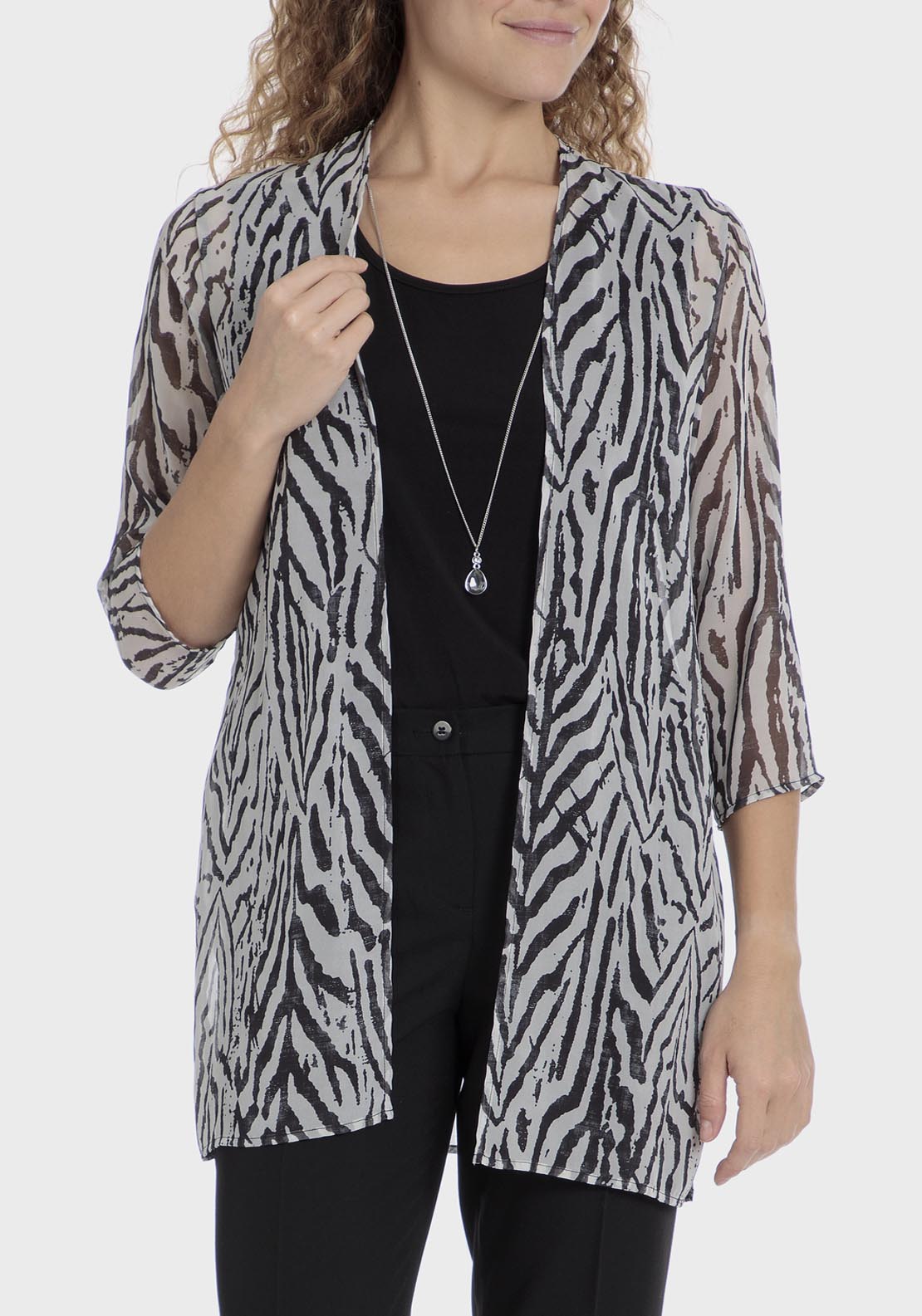 Punt Roma Faux Printed Twinset - Black 1 Shaws Department Stores