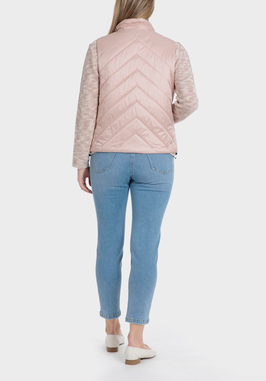 Punt Roma Padded Waistcoat - Pink 4 Shaws Department Stores