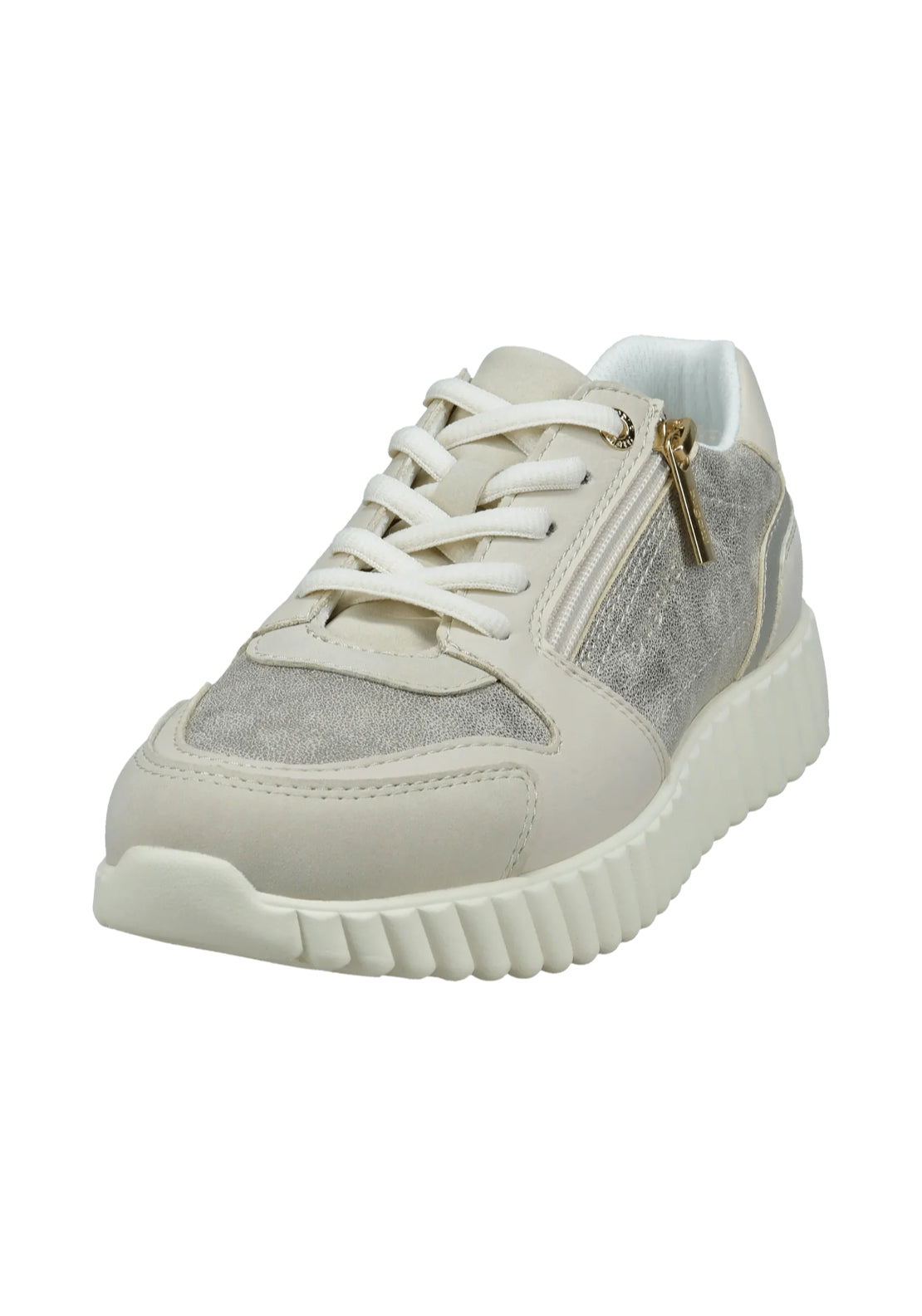 Bugatti Sports Trainer - Beige/metallic 3 Shaws Department Stores