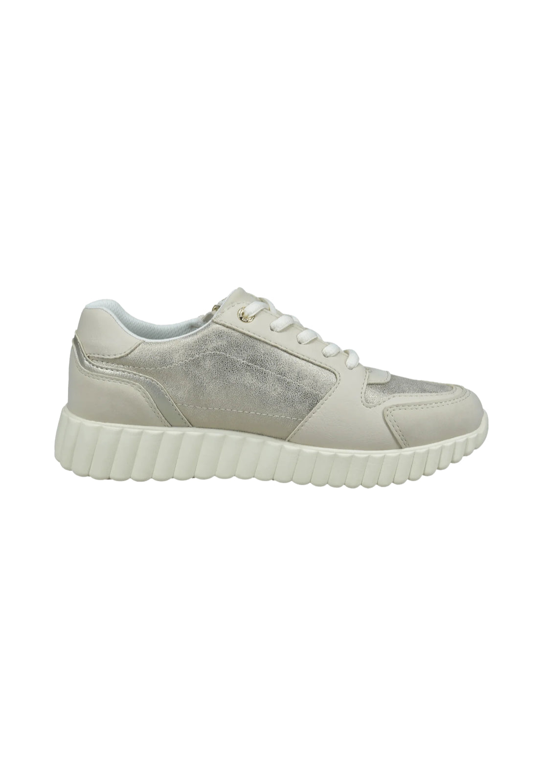 Bugatti Sports Trainer - Beige/metallic 2 Shaws Department Stores