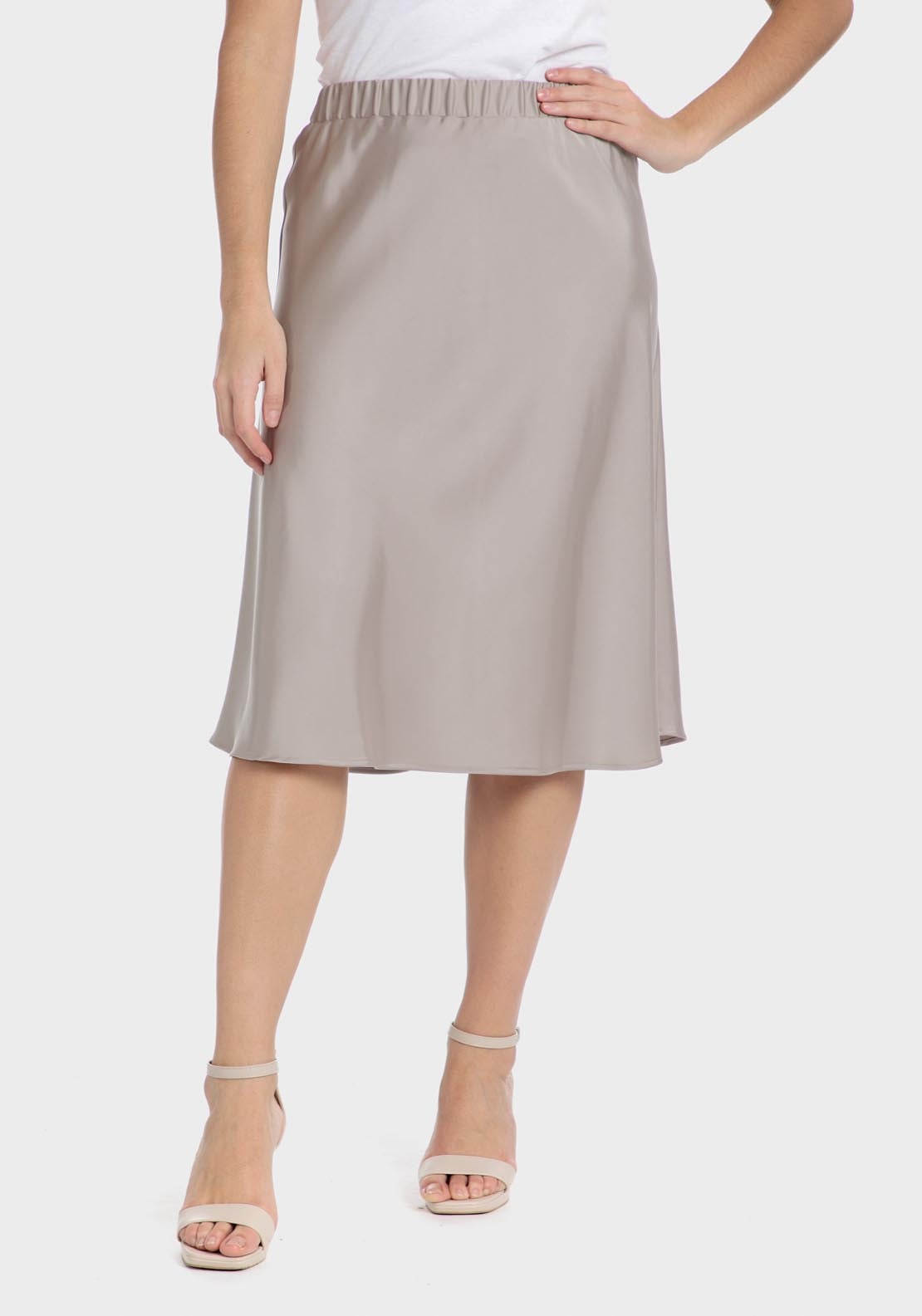 Punt Roma Satin skirt - Sand 6 Shaws Department Stores