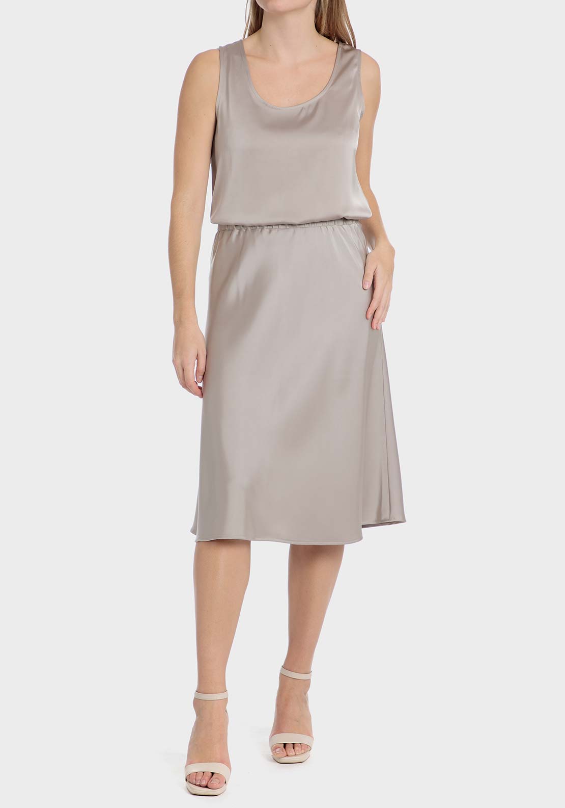 Punt Roma Satin skirt - Sand 3 Shaws Department Stores