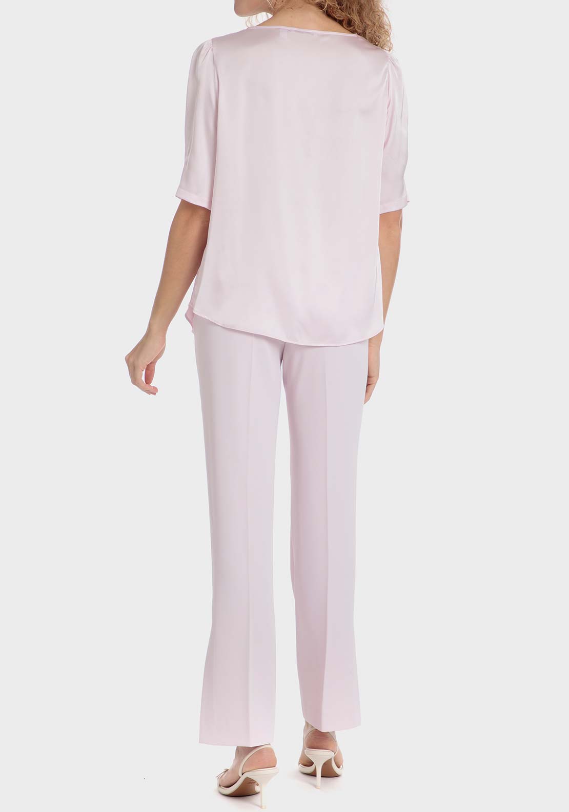 Punt Roma Pink trousers - Pink 4 Shaws Department Stores