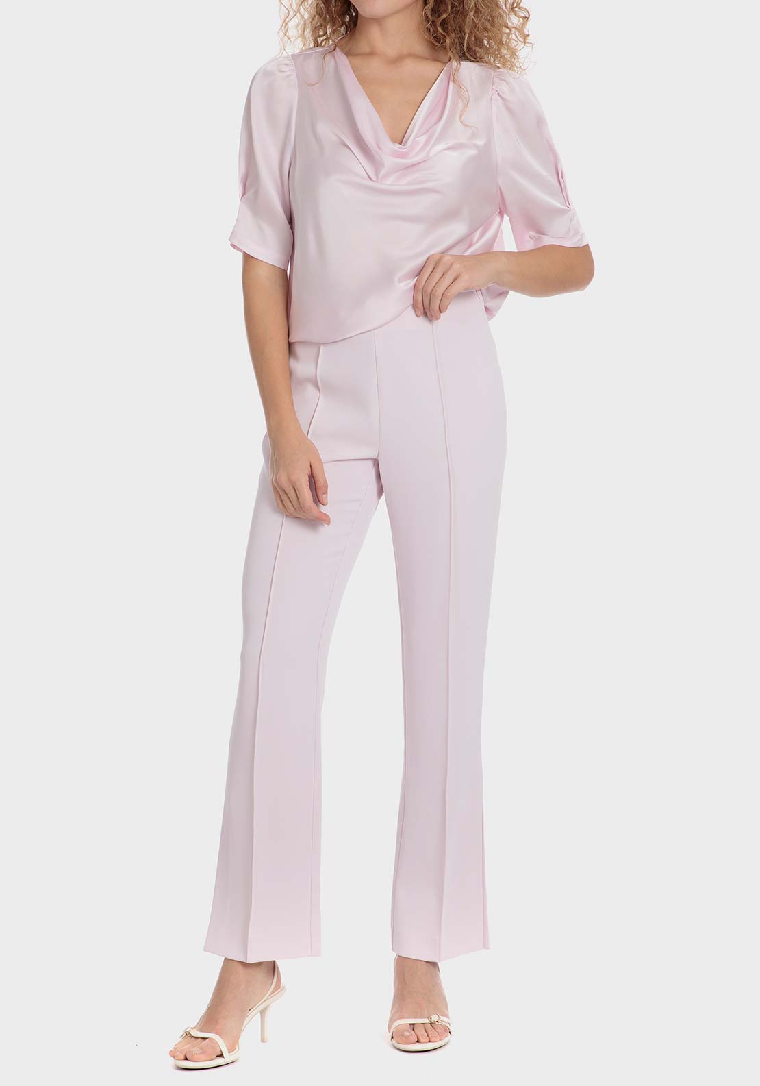 Punt Roma Pink trousers - Pink 3 Shaws Department Stores