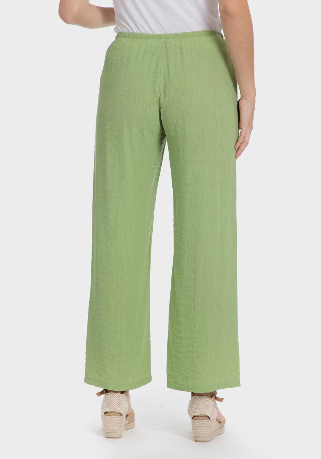 Punt Roma Green trousers - Green 7 Shaws Department Stores