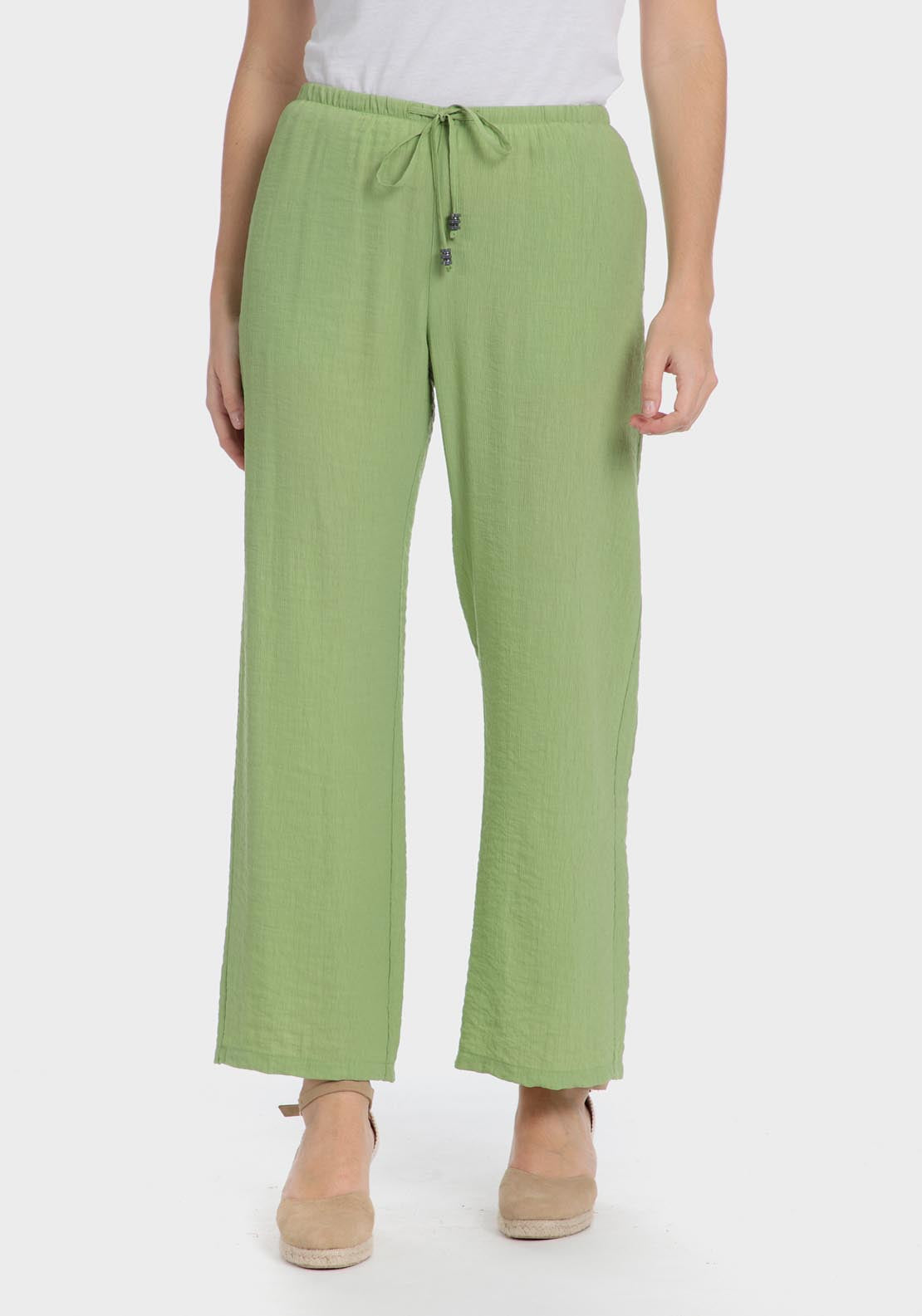 Punt Roma Green trousers - Green 8 Shaws Department Stores