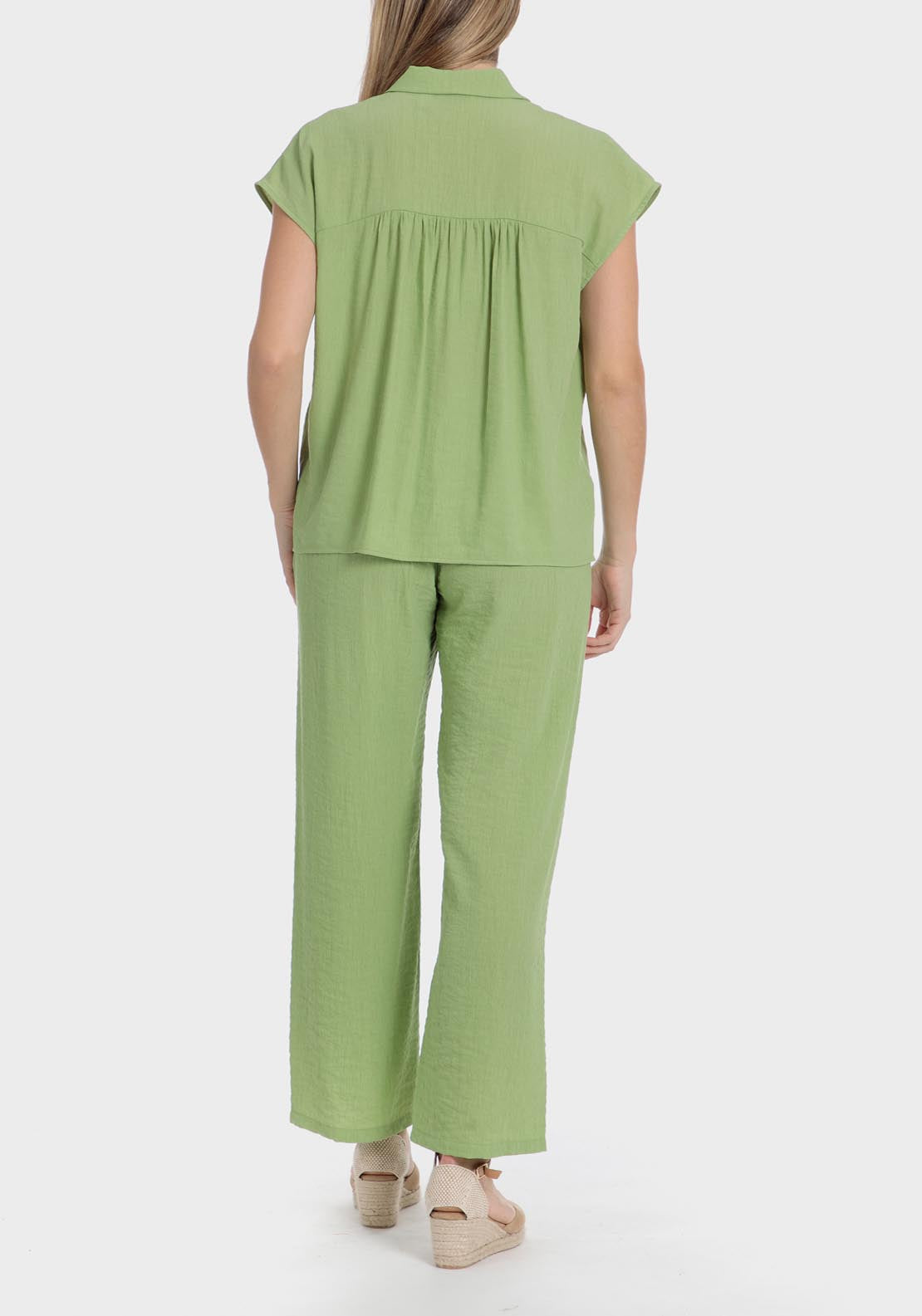 Punt Roma Green trousers - Green 6 Shaws Department Stores