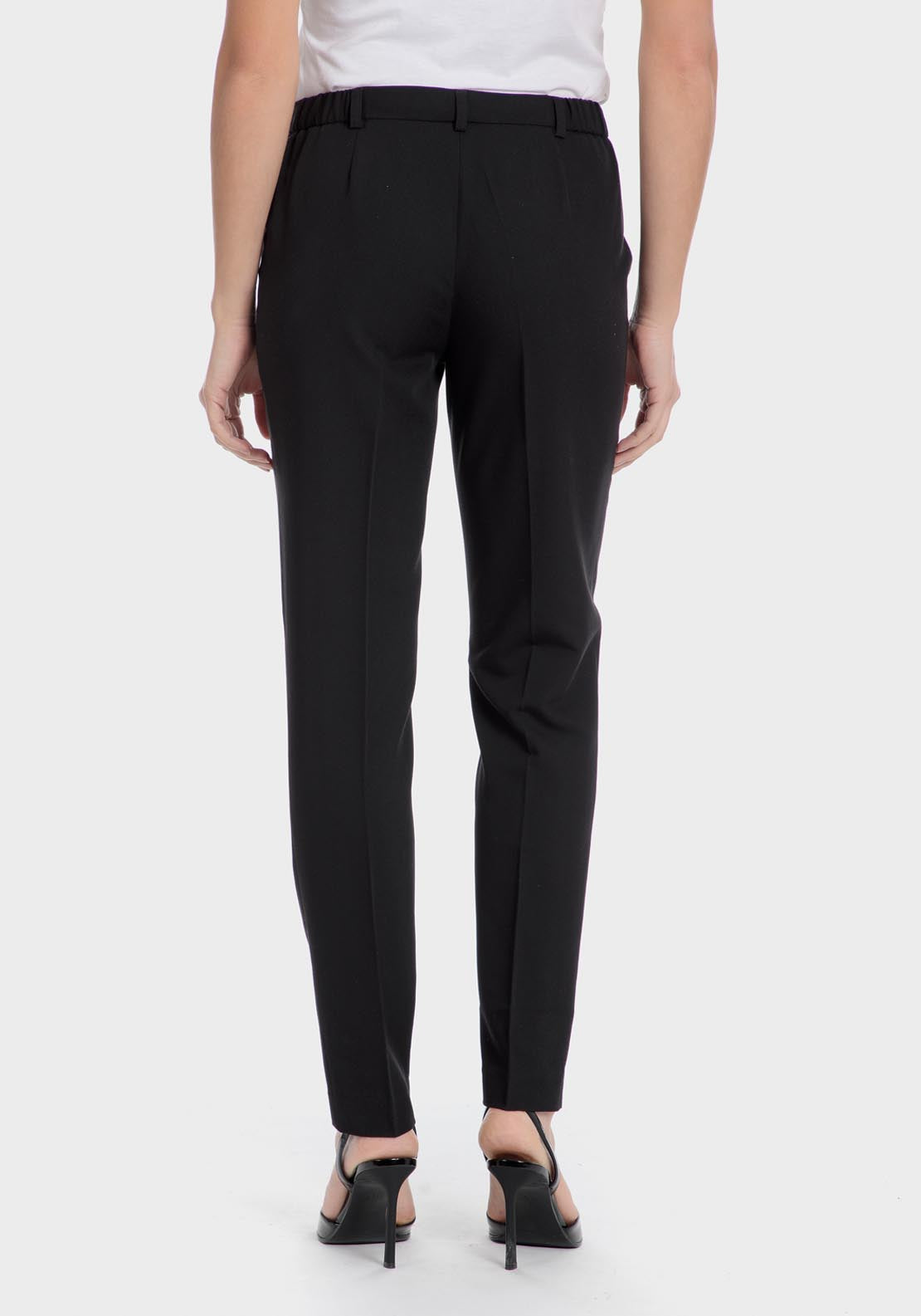 Punt Roma Viscose trousers - Black 8 Shaws Department Stores
