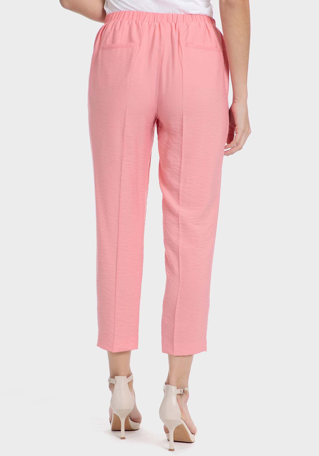 Punt Roma Salmon colour trousers - Pink Salmon 2 Shaws Department Stores