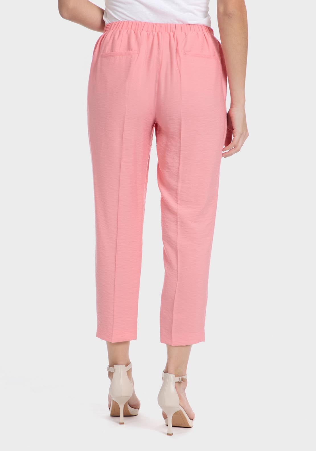 Punt Roma Salmon colour trousers - Pink 8 Shaws Department Stores