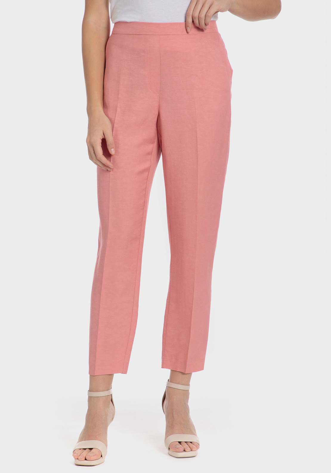 Punt Roma Pink trousers - Pink 2 Shaws Department Stores