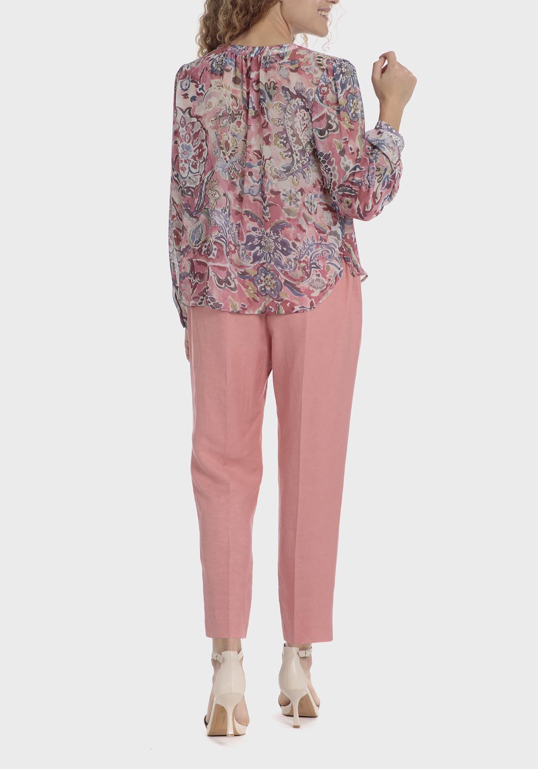 Punt Roma Pink trousers - Pink 7 Shaws Department Stores