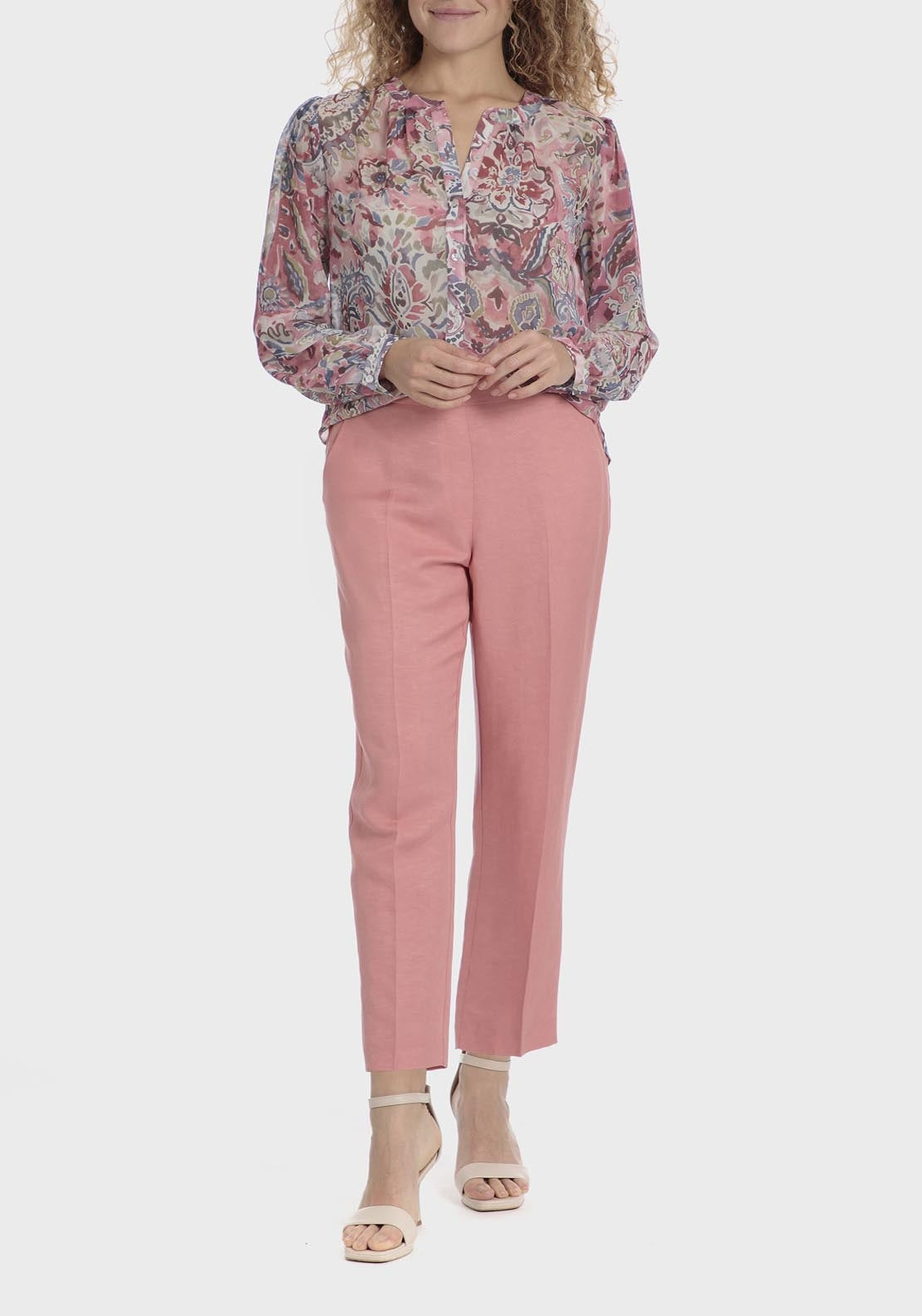 Punt Roma Pink trousers - Pink 6 Shaws Department Stores
