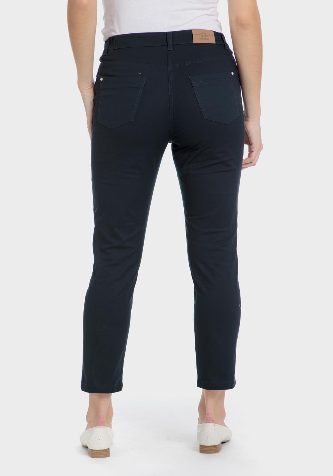 Punt Roma Capri Trousers - Blue / Navy 2 Shaws Department Stores
