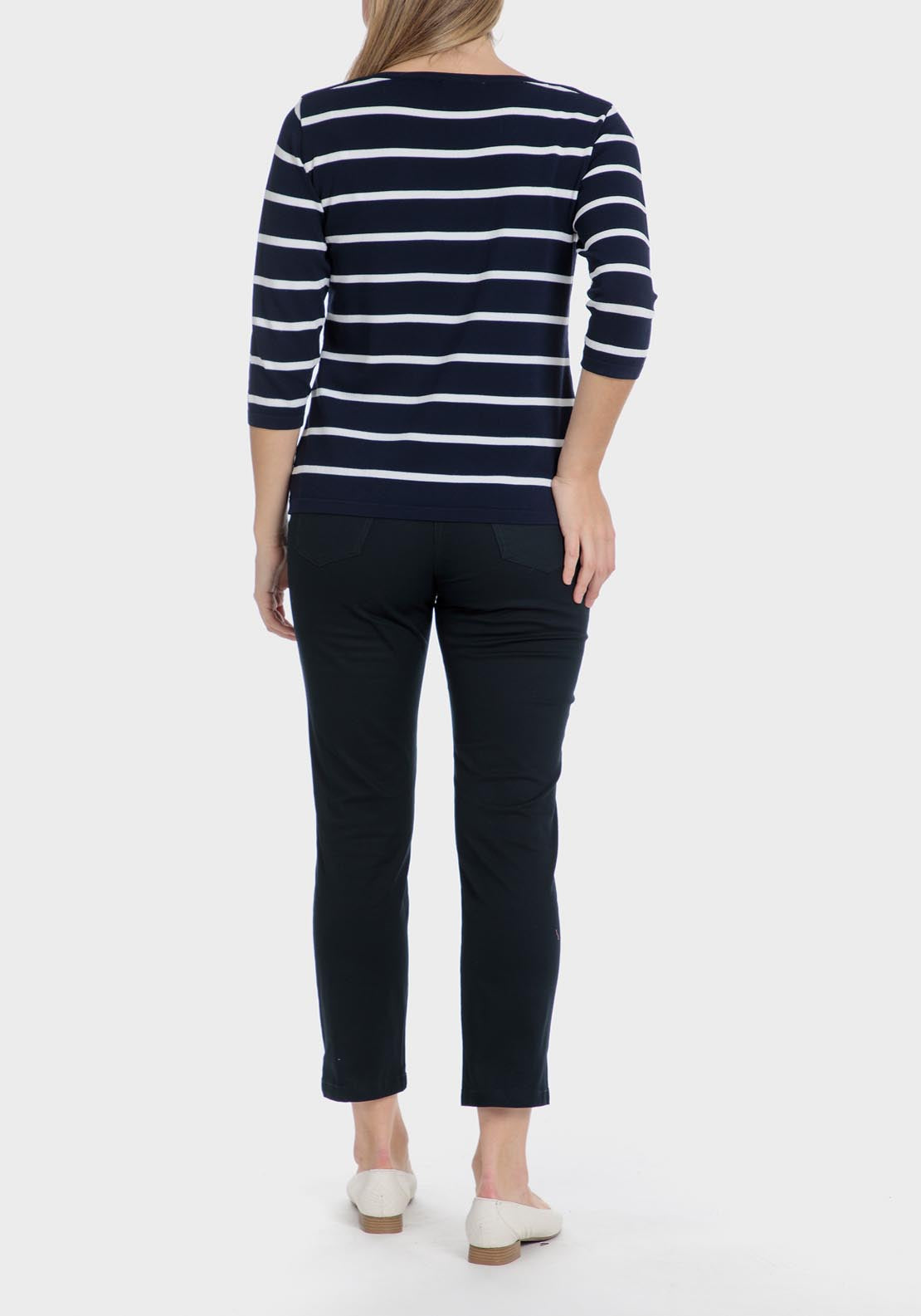Punt Roma Capri Trousers - Blue / Navy 4 Shaws Department Stores
