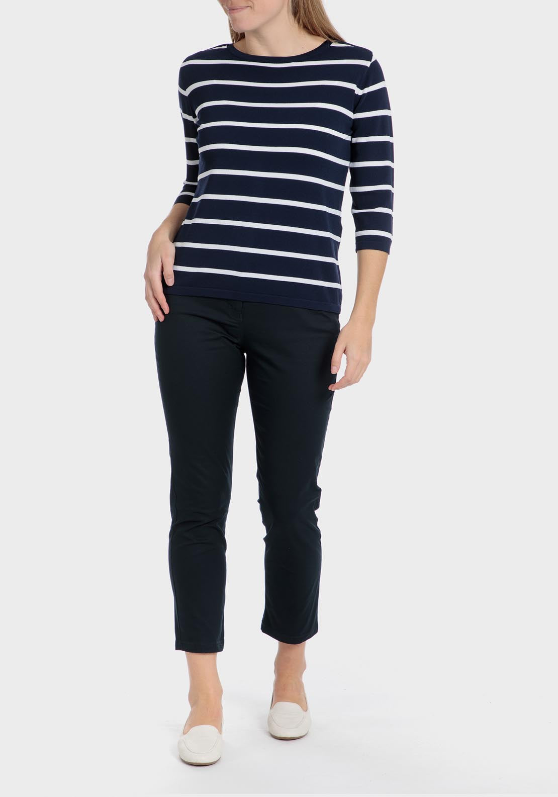 Punt Roma Capri Trousers - Blue / Navy 3 Shaws Department Stores