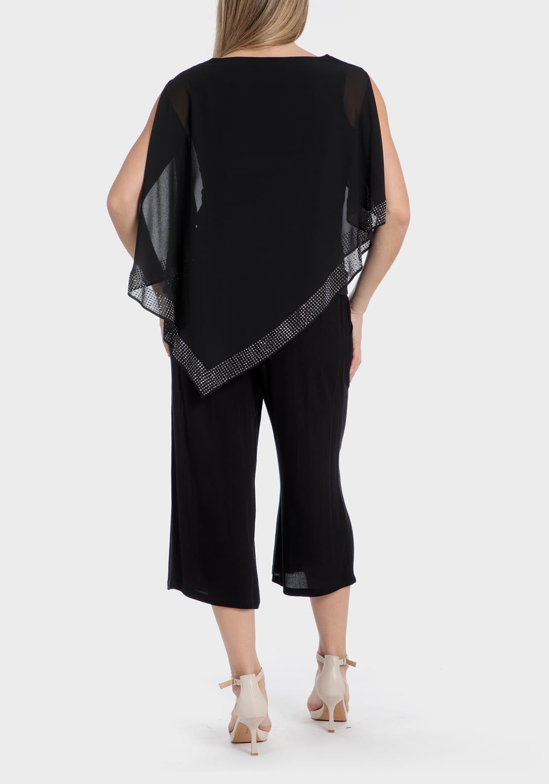 Punt Roma Culotte Trousers - Black 4 Shaws Department Stores