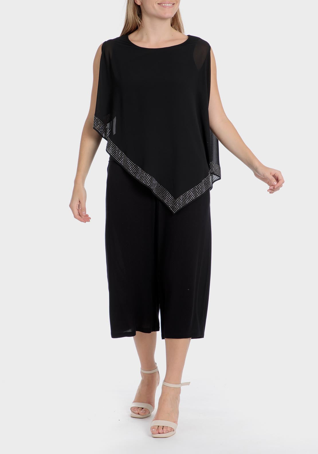 Punt Roma Culotte Trousers - Black 3 Shaws Department Stores