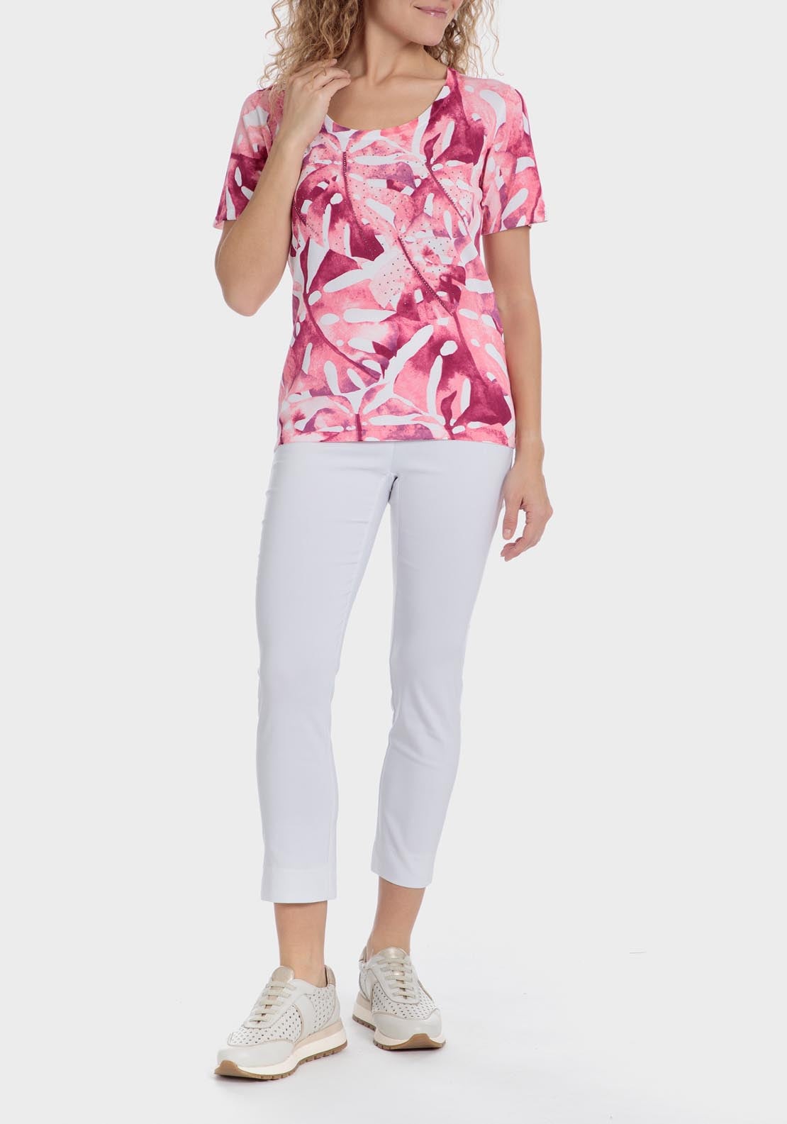 Punt Roma Capri trousers - White 8 Shaws Department Stores