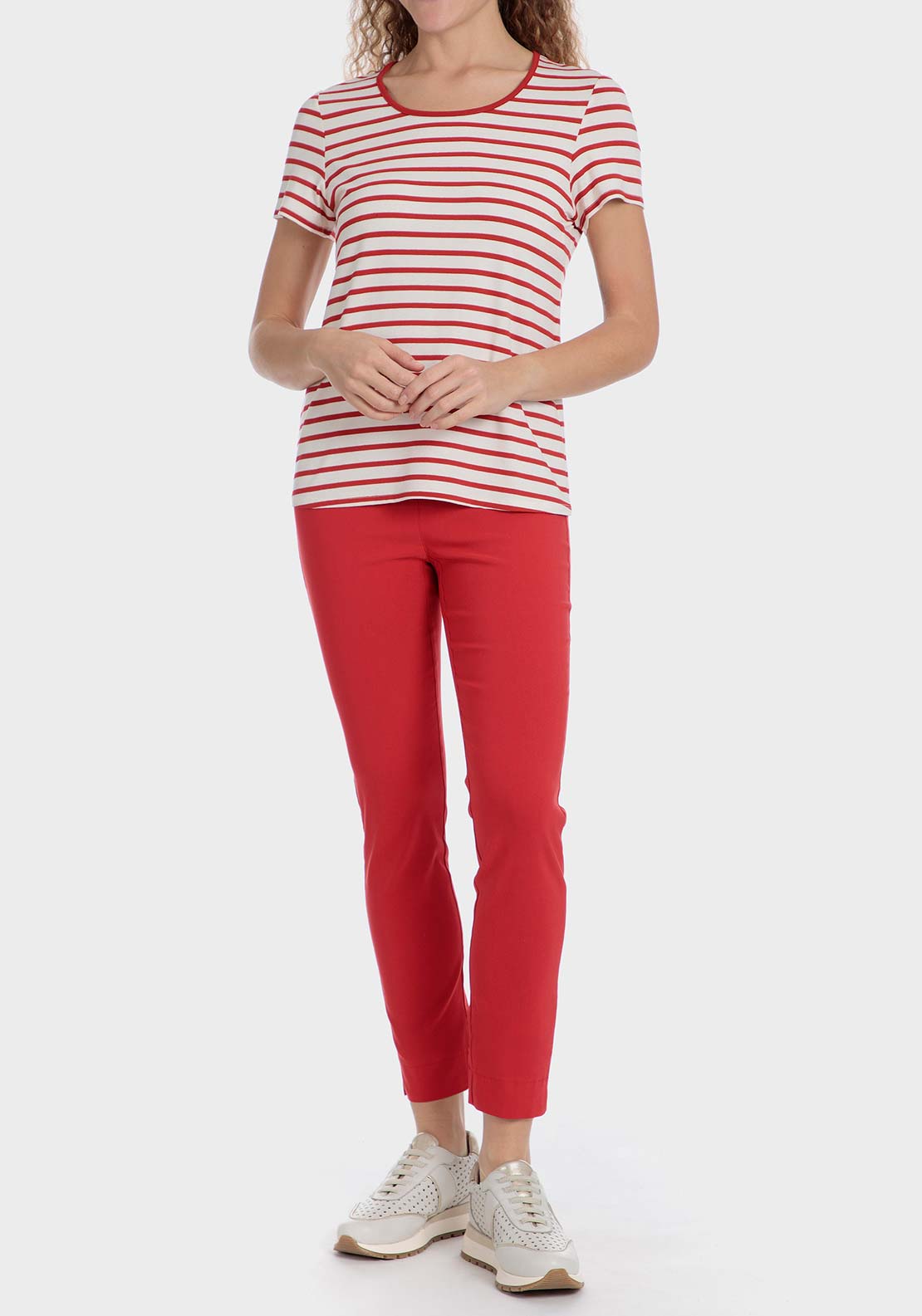 Punt Roma Capri trousers - Red 3 Shaws Department Stores