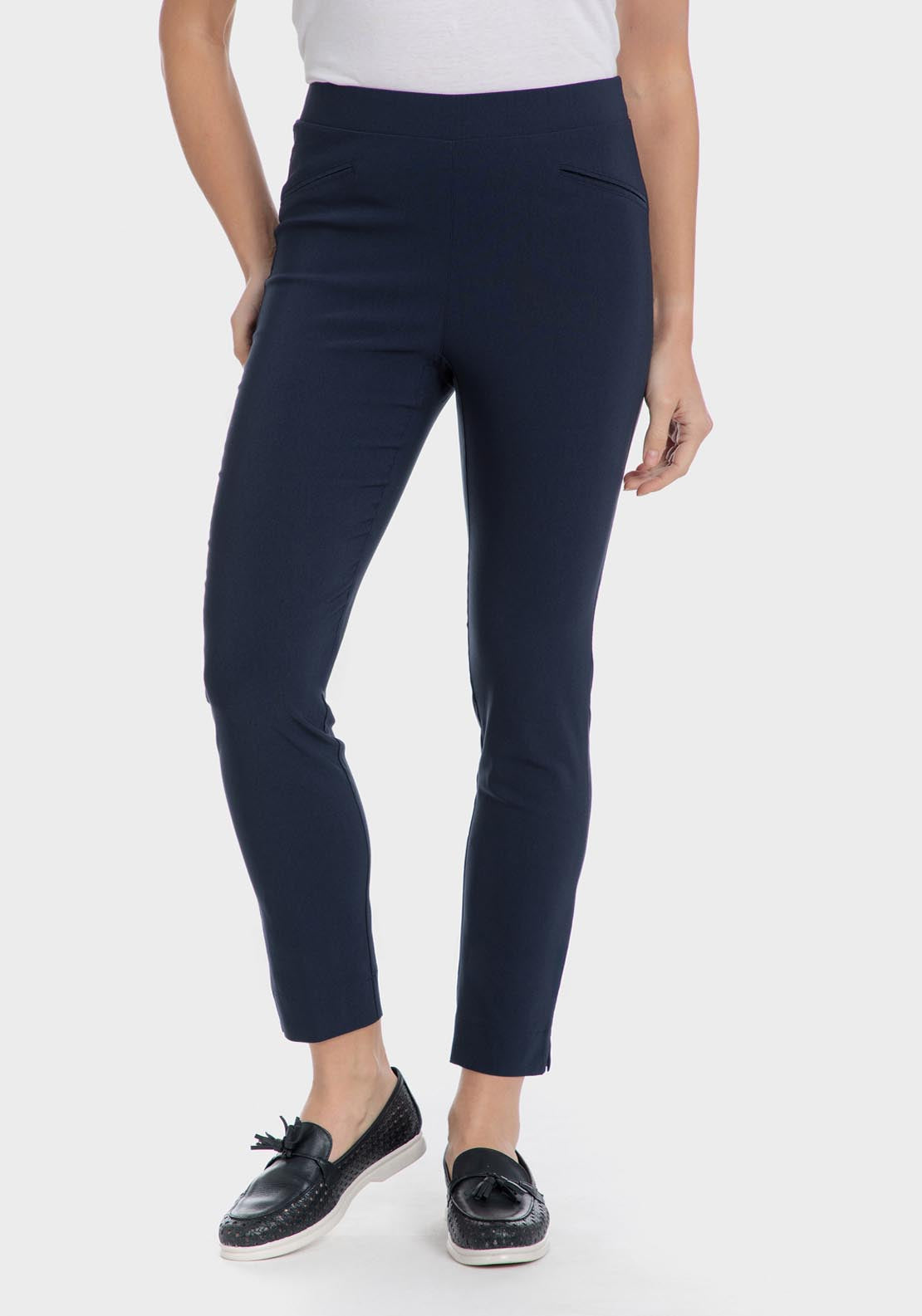 Punt Roma Capri trousers - Blue / Navy 7 Shaws Department Stores