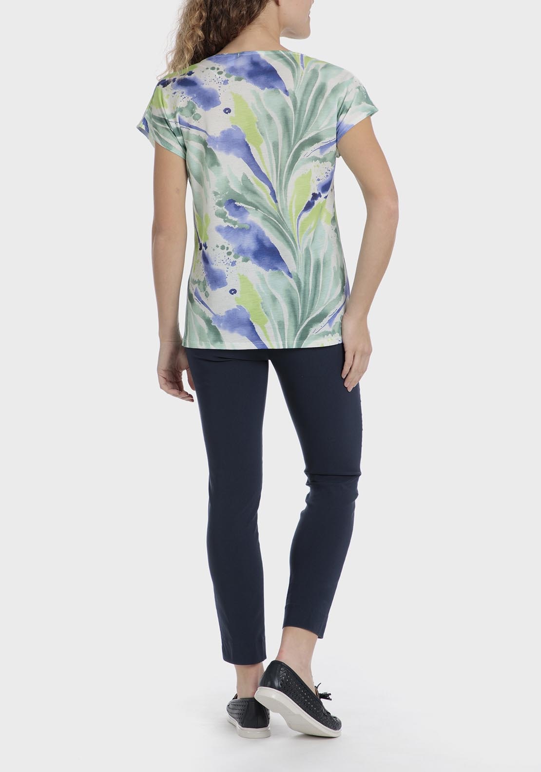 Punt Roma Capri trousers - Blue / Navy 6 Shaws Department Stores