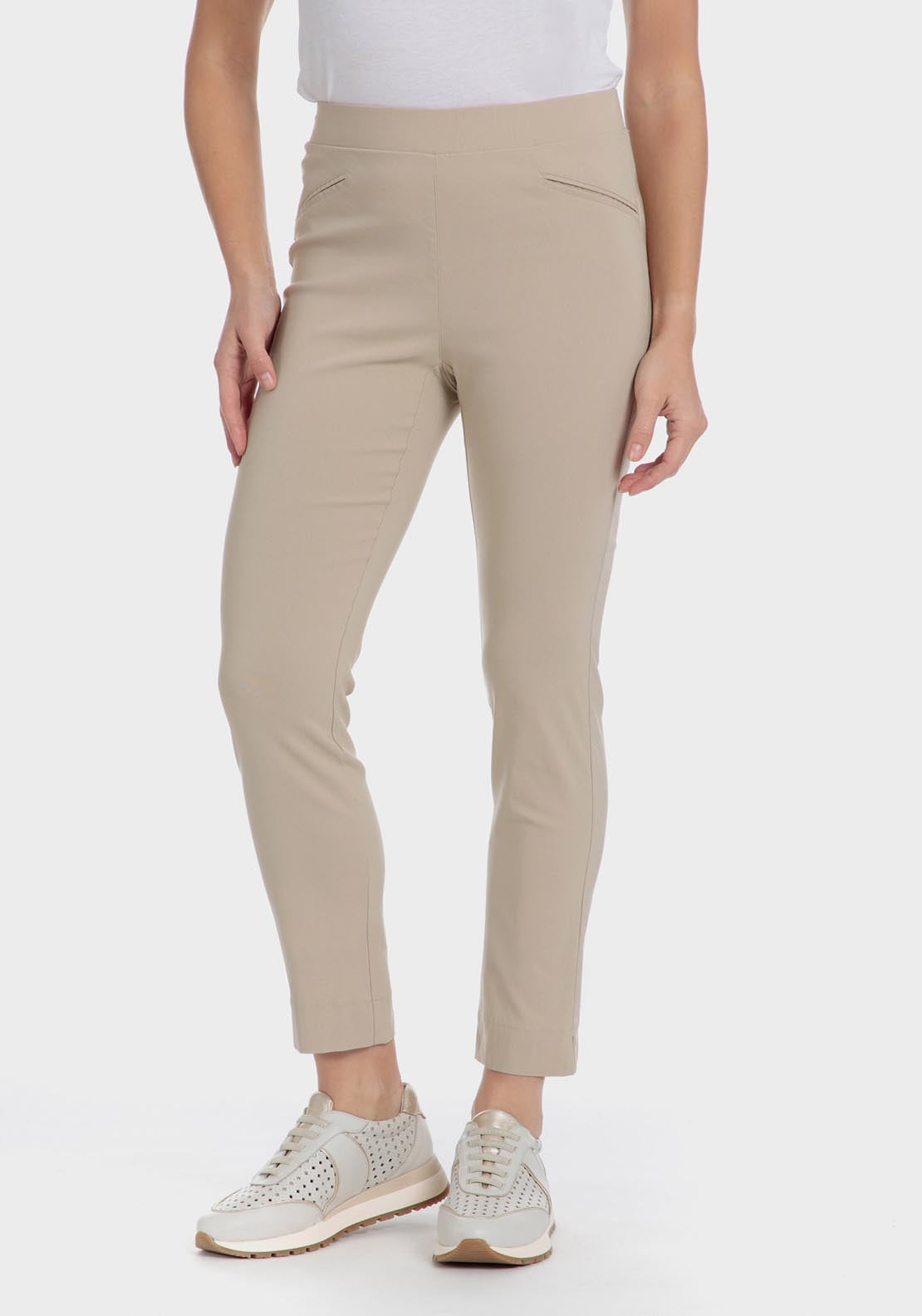 Punt Roma Capri trousers - Beige 7 Shaws Department Stores
