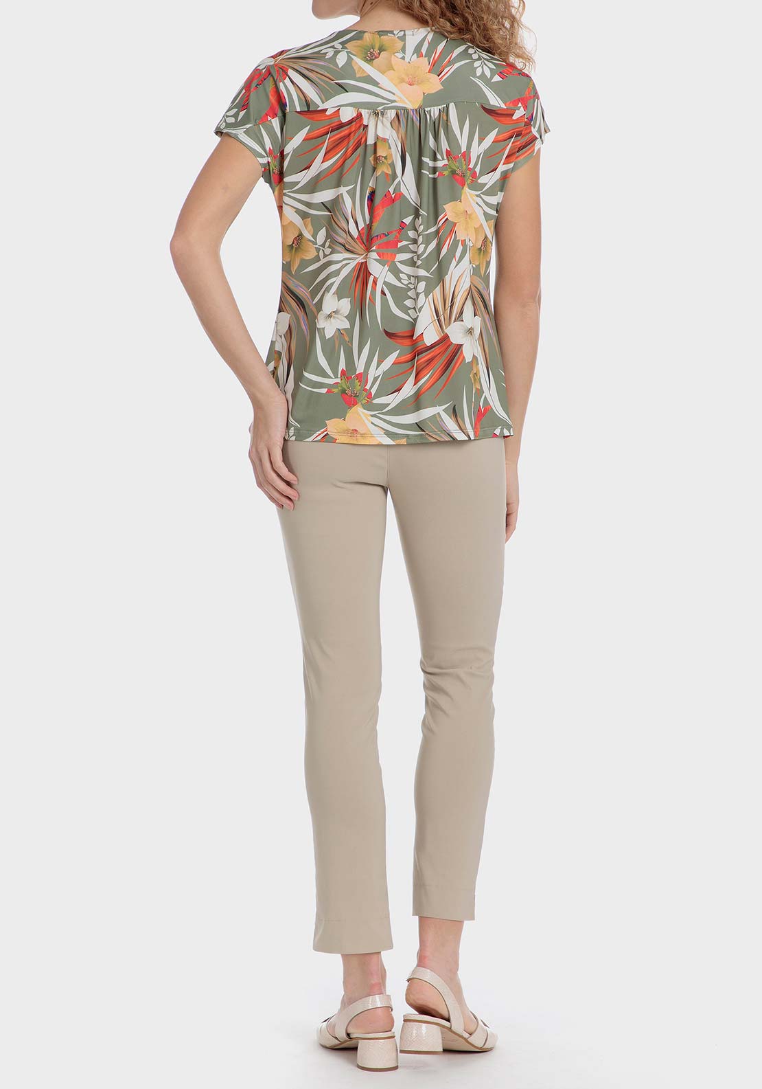 Punt Roma Capri trousers - Beige 4 Shaws Department Stores
