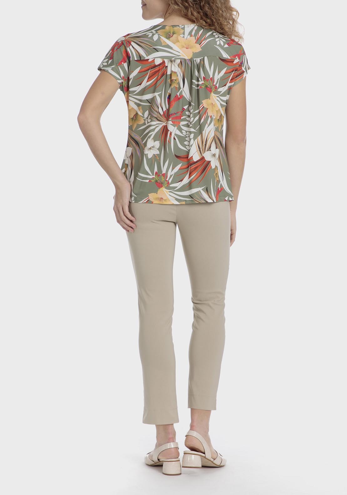 Punt Roma Capri trousers - Beige 5 Shaws Department Stores